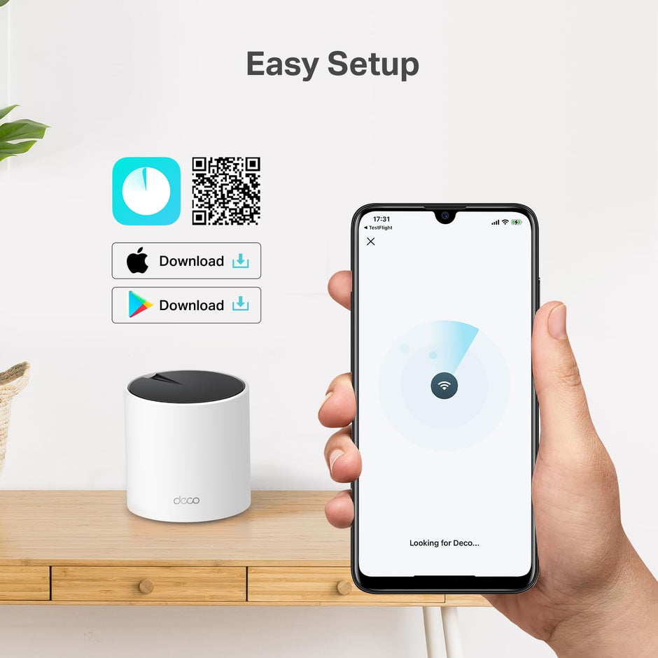 TP-Link Deco S4 Mesh AC1900 WiFi System - Up to 5,500 Sq.ft. Coverage, Replaces WiFi Router and Extender, Gigabit Ports, Works with Alexa, Deco S4(3-Pack)