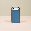 Premium Leather iPhone Air Wallet Case – Blue - Austin
