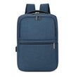 Blue backpack on a white background