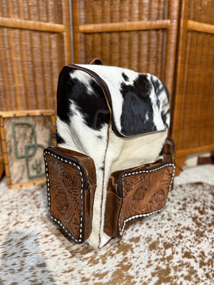 Evangeline Cowhide Backpack #54