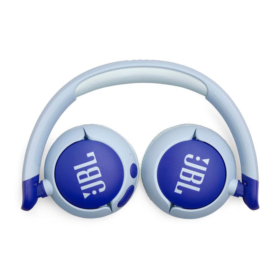 JBL Junior 320BT - Wireless on-Ear Kids Headphones Safe Sound (<85dB), Fit for Kids, Parental Control with Customizable Volume & Playtime and 50Hr Battery Life (Blue)
