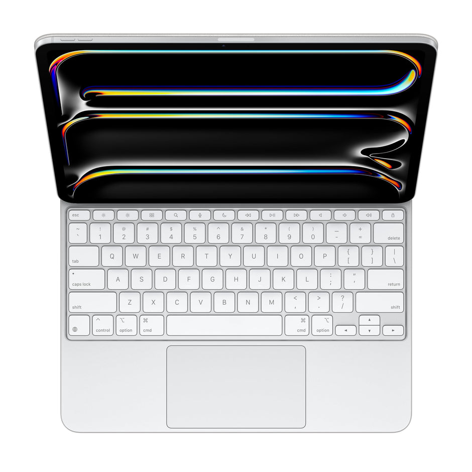 Apple iPad Magic Keyboard Case for iPad Pro 13-inch (M4), Great Typing Experience, Built-in Trackpad, Function Row, US English - White