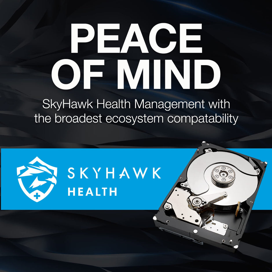 Seagate Skyhawk AI 8TB Video Internal Hard Drive HDD – 3.5 Inch SATA 6Gb/s 256MB Cache for DVR NVR Security Camera System with in-house Rescue Services (ST8000VEZ01)