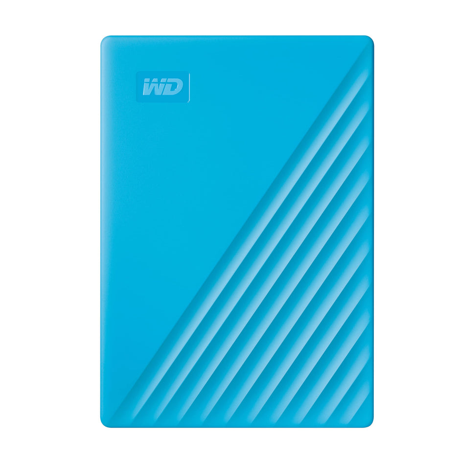WD 6TB My Passport, Portable External Hard Drive, Blue, Backup Software with Defense Against ransomware, and Password Protection, USB 3.1/USB 3.0 Compatible - WDBR9S0060BBL-WESN