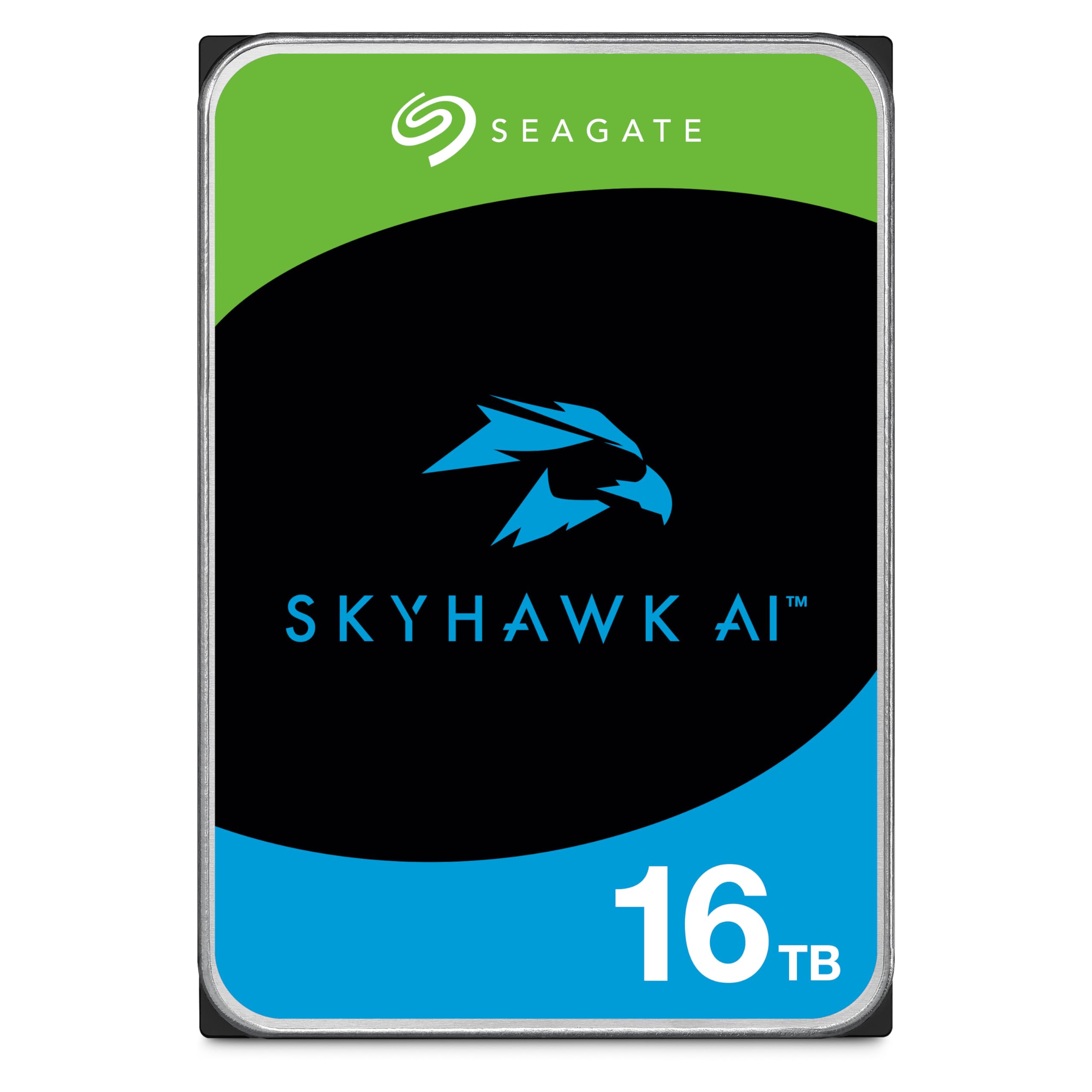Seagate Skyhawk AI 8TB Video Internal Hard Drive HDD – 3.5 Inch SATA 6Gb/s 256MB Cache for DVR NVR Security Camera System with in-house Rescue Services (ST8000VEZ01)