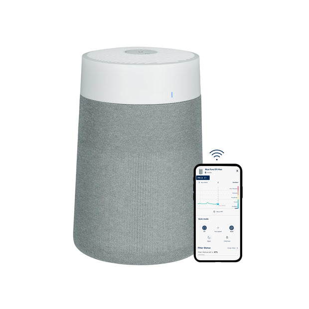 BLUEAIR Air Purifier for Small Room, Bedroom, Home, Cleans 926 sqft in one hour, HEPASilent Air Cleaner for Pets, Allergens, Virus, Dust, Mold, Smoke - Blue Pure 511i Max