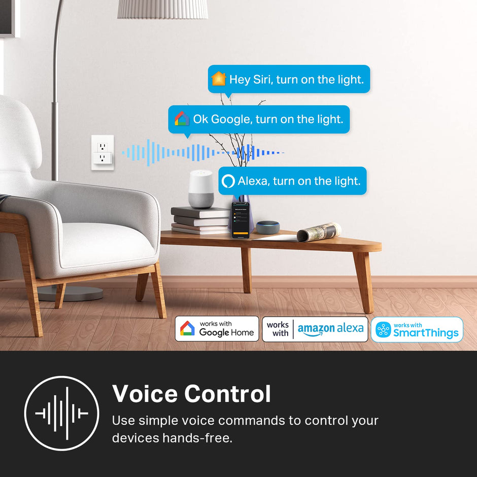 Kasa Smart Plug HS103P4, Smart Home Wi-Fi Outlet Works with Alexa, Echo, Google Home & IFTTT, No Hub Required, Remote Control, 15 Amp, UL Certified, 4-Pack, White