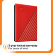 WD 6TB My Passport, Portable External Hard Drive, Blue, Backup Software with Defense Against ransomware, and Password Protection, USB 3.1/USB 3.0 Compatible - WDBR9S0060BBL-WESN