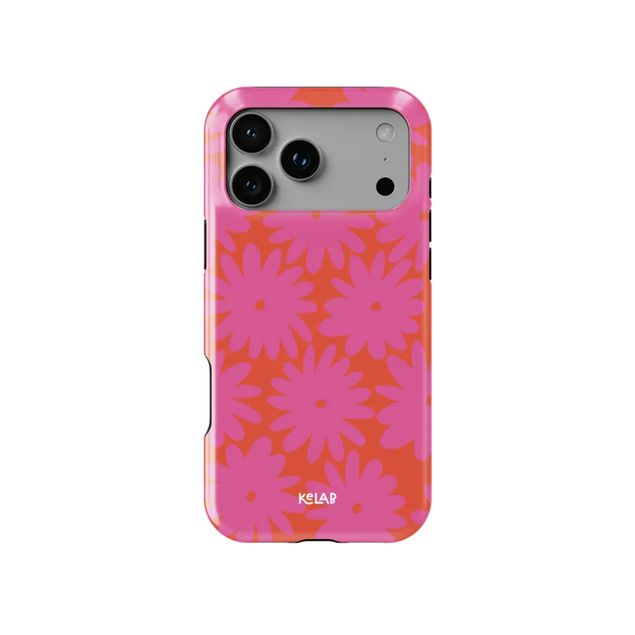 Sunflare Daisy | Pink Daisy Floral iPhone Case