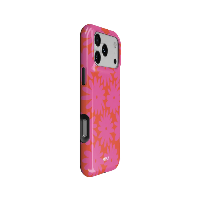 Sunflare Daisy | Pink Daisy Floral iPhone Case