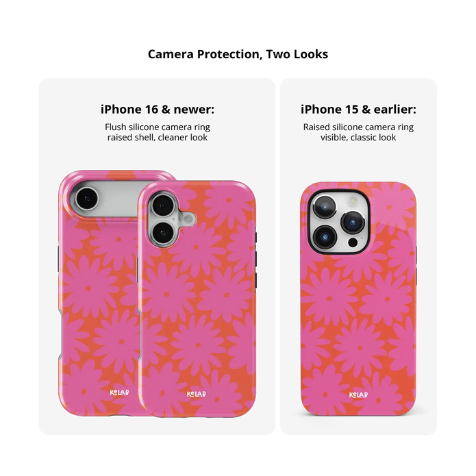 Sunflare Daisy | Pink Daisy Floral iPhone Case