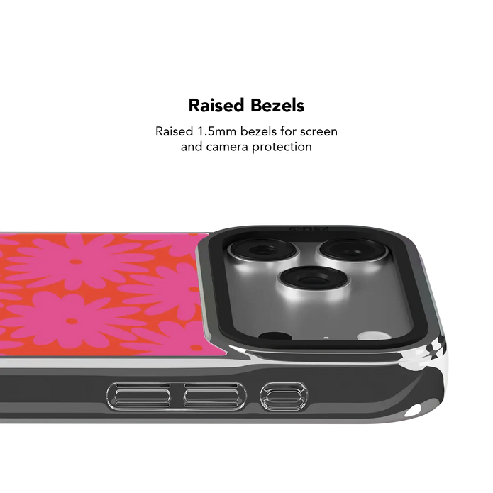 Sunflare Daisy | Pink Daisy Floral iPhone Case