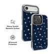 Starglimmer | Deep Blue Hand-Drawn Celestial Star iPhone Case