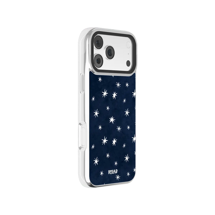 Starglimmer | Deep Blue Hand-Drawn Celestial Star iPhone Case