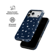 Starglimmer | Deep Blue Hand-Drawn Celestial Star iPhone Case