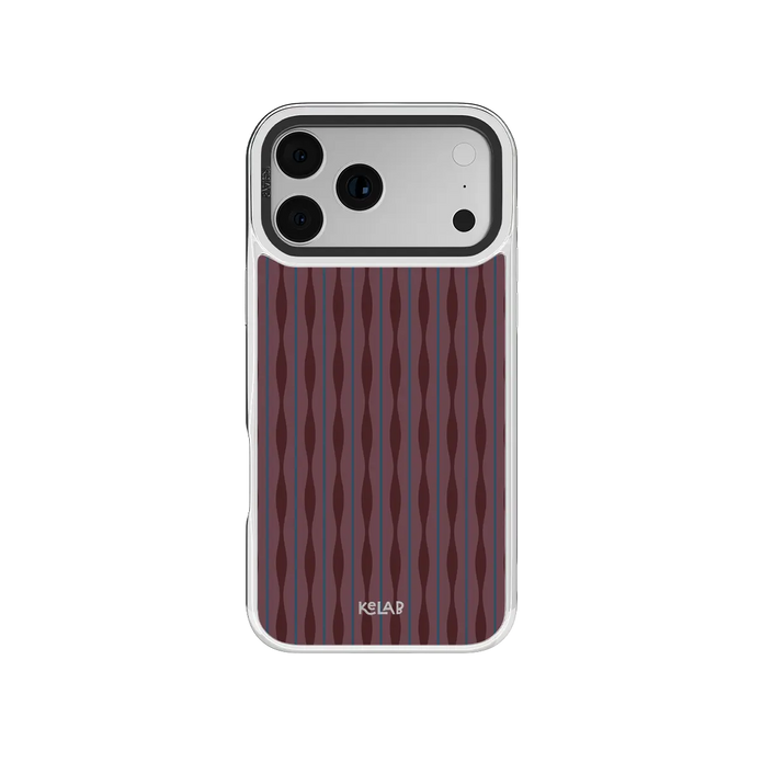 Mulberry | Burgundy Wavy Textured iPhone Case