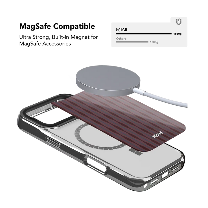 Mulberry | Burgundy Wavy Textured iPhone Case