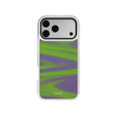 Purple Haze | Y2K Neon Green Abstract Wave iPhone Case