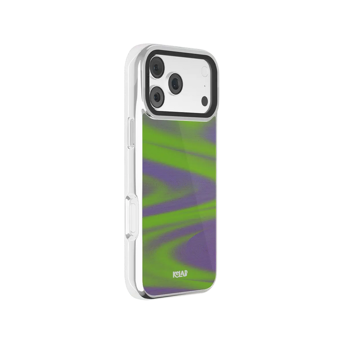 Purple Haze | Y2K Neon Green Abstract Wave iPhone Case
