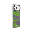 Purple Haze | Y2K Neon Green Abstract Wave iPhone Case