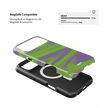 Purple Haze | Y2K Neon Green Abstract Wave iPhone Case