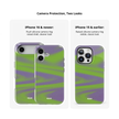 Purple Haze | Y2K Neon Green Abstract Wave iPhone Case