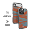 Aalto | Y2K Orange Abstract Wave iPhone Case