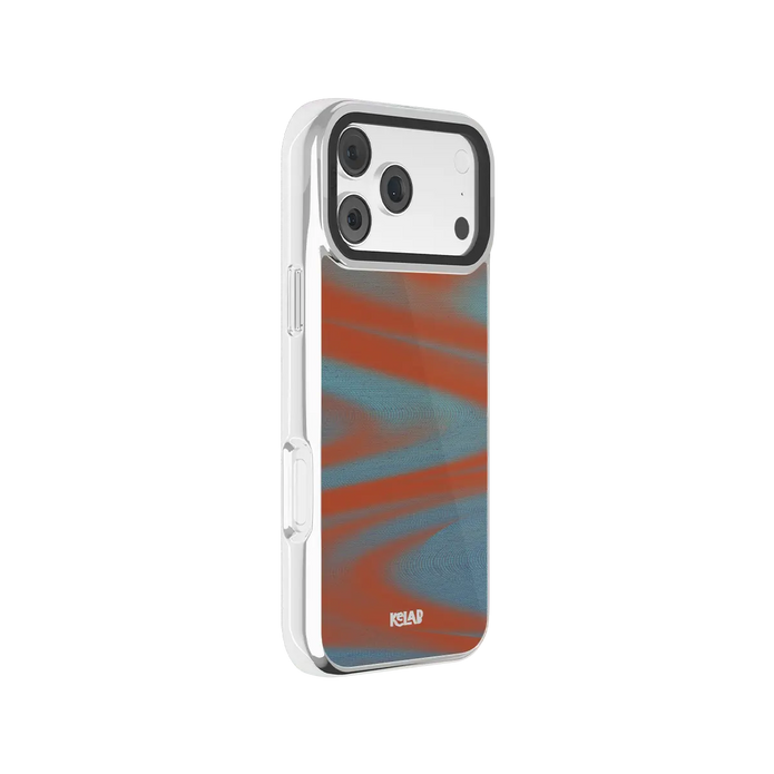 Aalto | Y2K Orange Abstract Wave iPhone Case