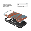Aalto | Y2K Orange Abstract Wave iPhone Case