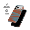 Aalto | Y2K Orange Abstract Wave iPhone Case