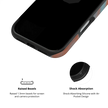 Aalto | Y2K Orange Abstract Wave iPhone Case
