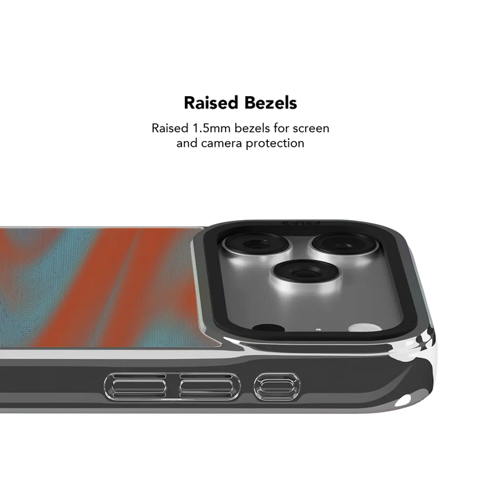 Aalto | Y2K Orange Abstract Wave iPhone Case