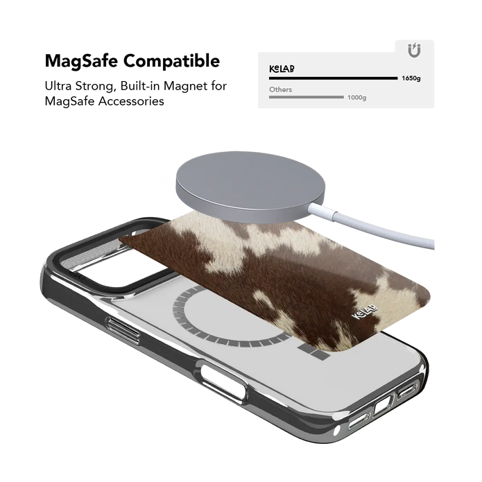 Rodeo Drive | Brown & White Cow Print iPhone Case