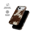 Rodeo Drive | Brown & White Cow Print iPhone Case