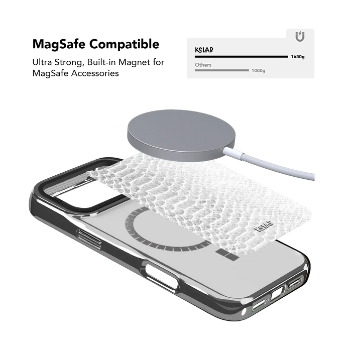 White Venom | Snake Skin Print iPhone Case