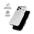 White Venom | Snake Skin Print iPhone Case