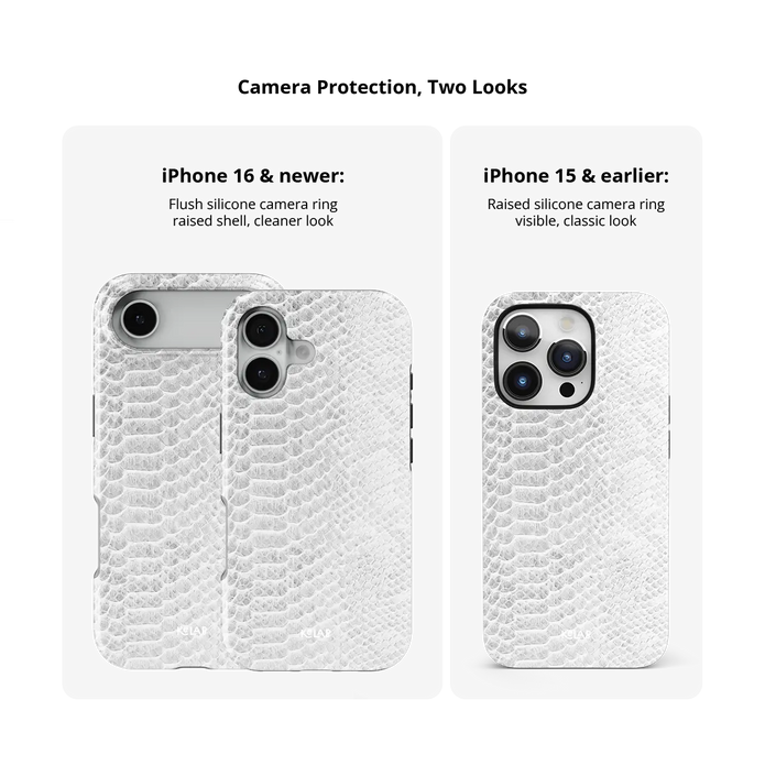 White Venom | Snake Skin Print iPhone Case