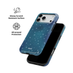 Moon Mist | Starry Midnight Blue iPhone Case