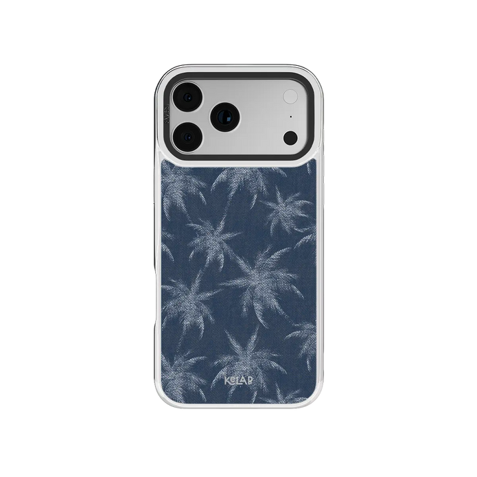 Denim Tree | Blue Patterned iPhone Case