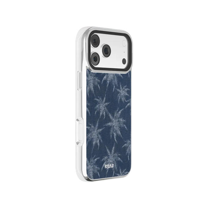 Denim Tree | Blue Patterned iPhone Case