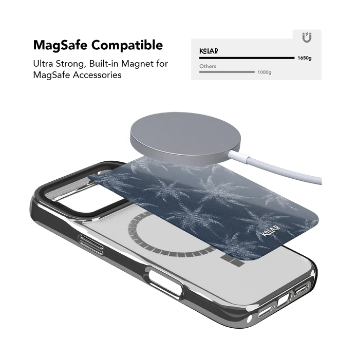 Denim Tree | Blue Patterned iPhone Case