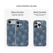 Denim Tree | Blue Patterned iPhone Case