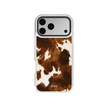 Milk & Mahogany | Brown & Cream Cow Print iPhone Case