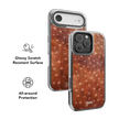 Midnight Fawn | Burnt Orange Deer Print iPhone Case