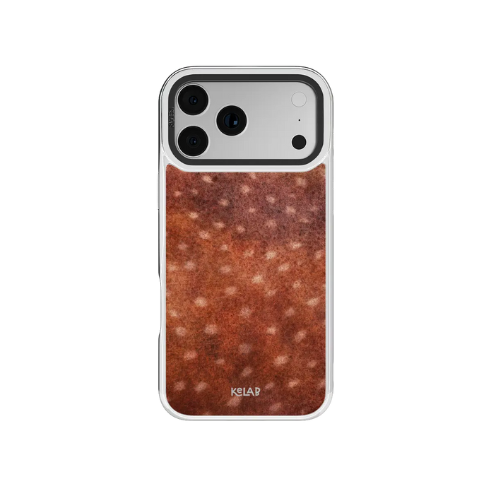 Midnight Fawn | Burnt Orange Deer Print iPhone Case