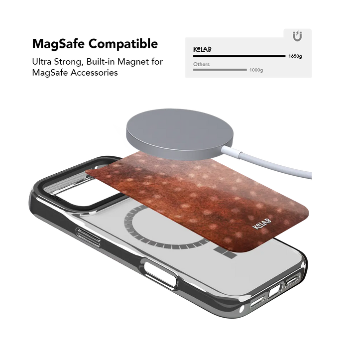 Midnight Fawn | Burnt Orange Deer Print iPhone Case