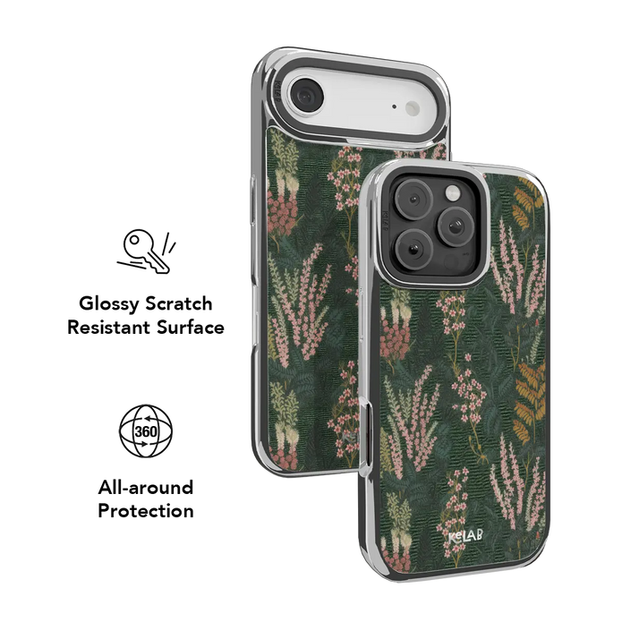 Heather & Hearth | Dark Academia Floral iPhone Case