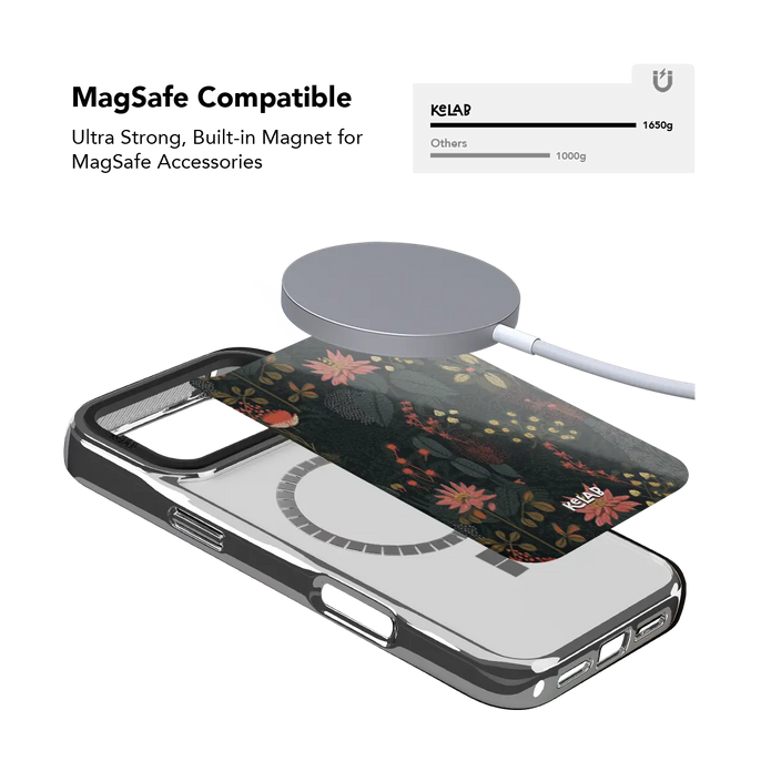 Starlit Botanica | Dark Academia Floral iPhone Case