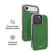 Emerald Drip | Green Stripe Pattern iPhone Case