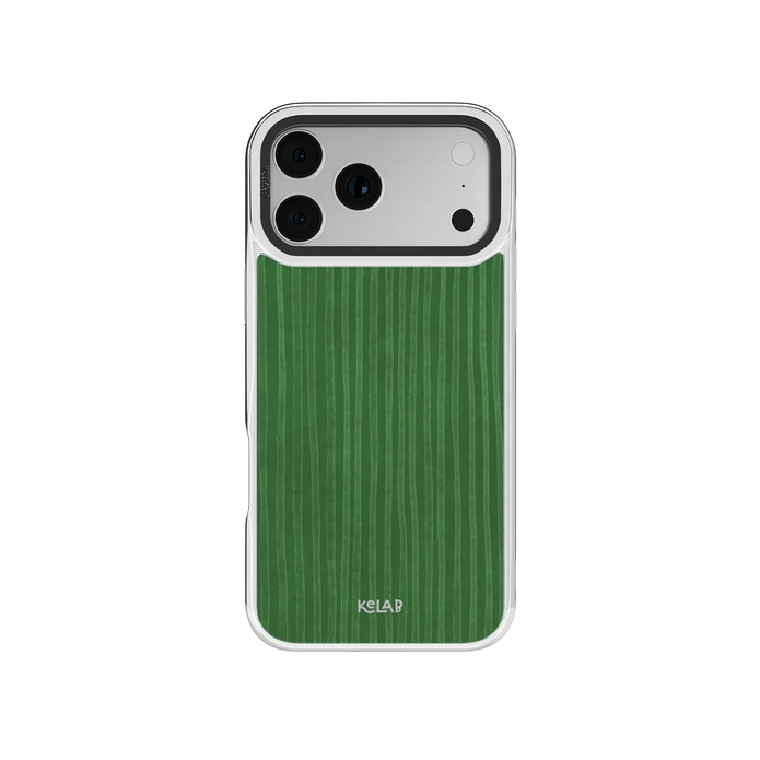 Emerald Drip | Green Stripe Pattern iPhone Case